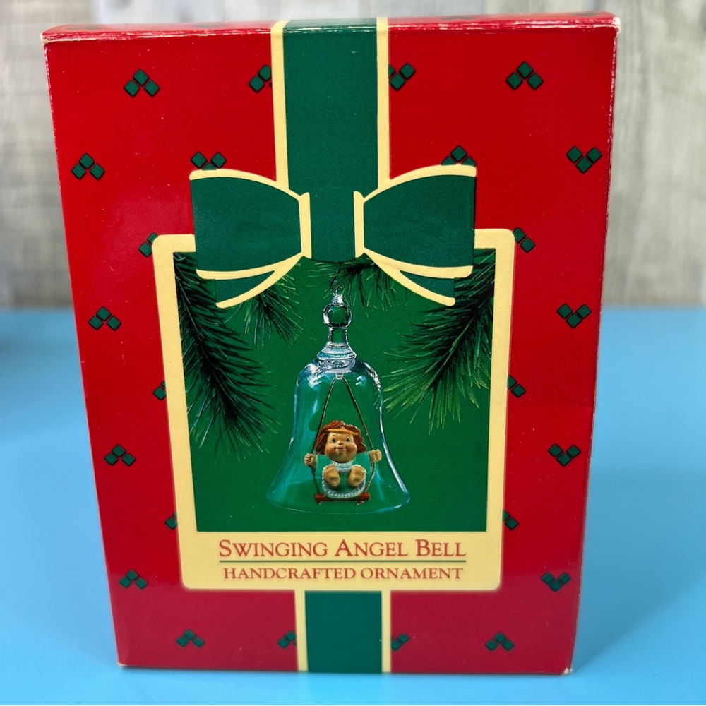 Hallmark Keepsake Ornament Handcrafted Swinging Angel Bell Ornament 1985